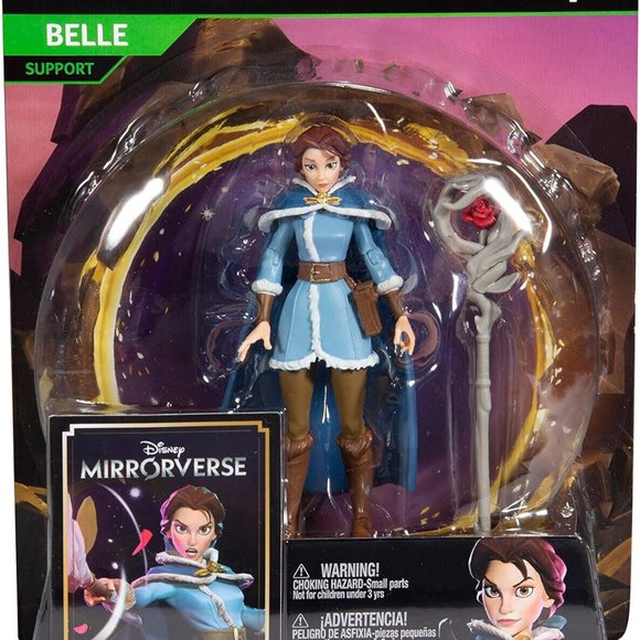 McFarlane Toys Disney Mirrorverse, 5” Belle Support. Wave 1 New On Card - Picture 7 of 8